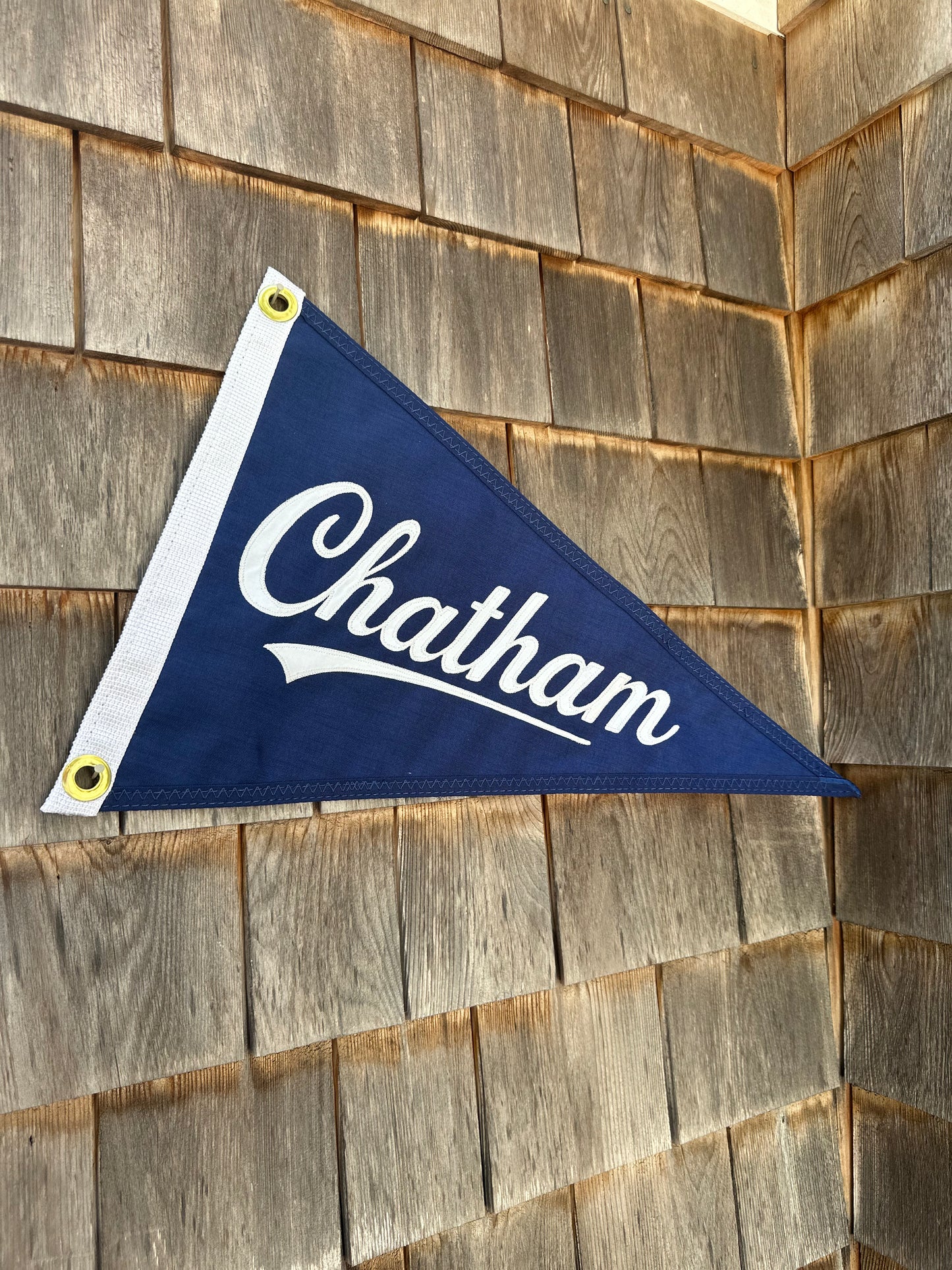 Navy Chatham Embroidered Pennant Flag